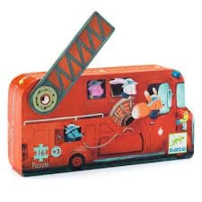 Fire Truck Puzzle 16 Parça resmi